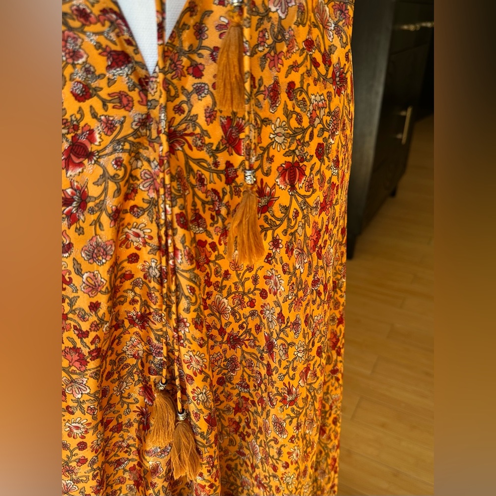 Boho Floral Halter Maxi Dress, NWT - Picture 5 of 8
